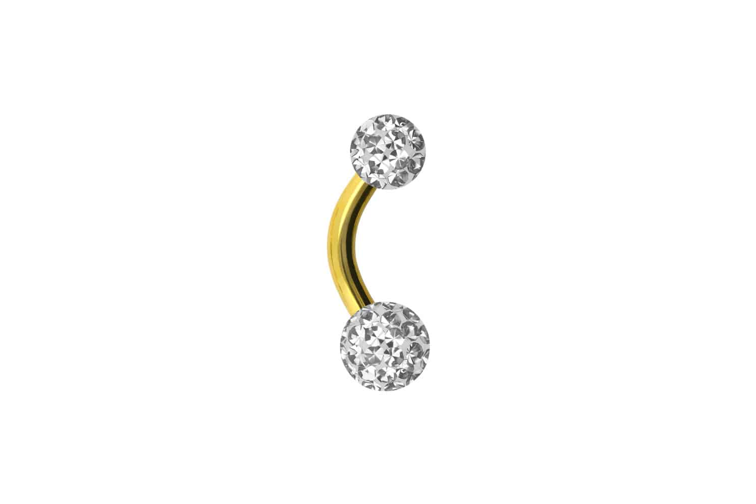 Chirurgenstahl Mini Bananabell Piercing EPOXY-KUGELN